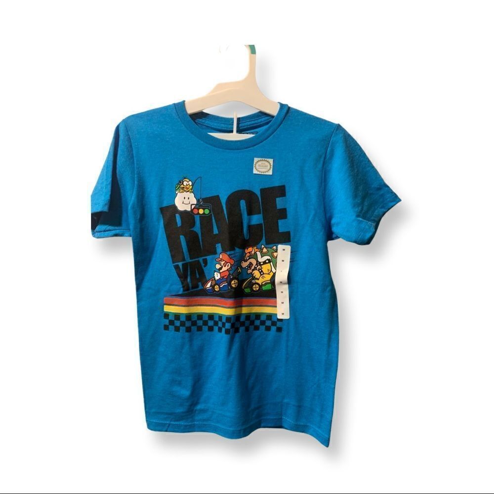 NWT Youth MarioKart Race Ya Graphic Tee